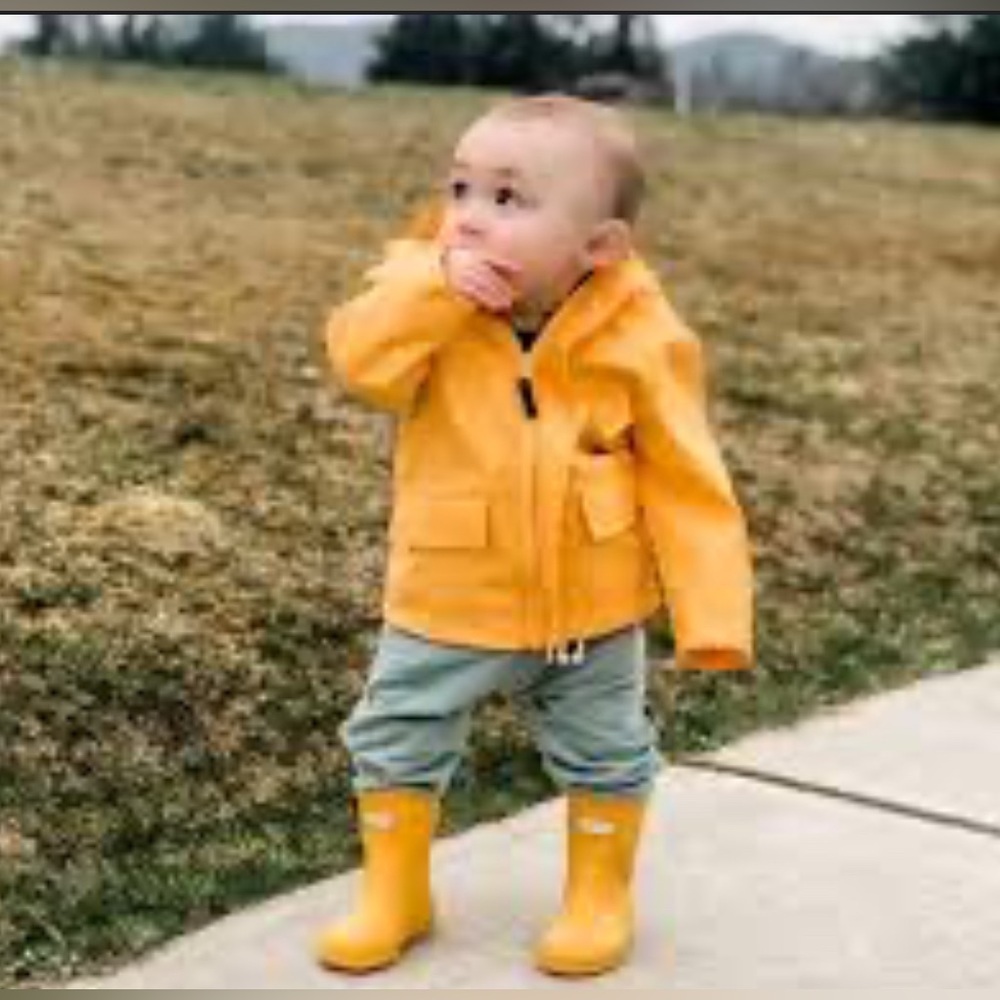 SOLD Hunter unisex children’s Play Boot in Orange - kids size US 2/UK 1 - Picture 5 of 14